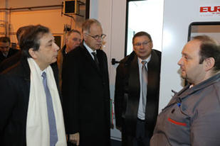 Le préfet visite le CFA de l'automobile et des métiers de l'industrie Jean Prouvé de Nancy